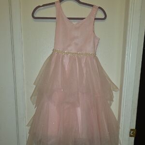 American Princess Sparkling Pink Layered Dress